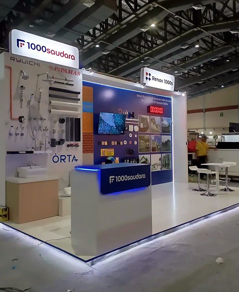 Booth pameran bahan bangunan